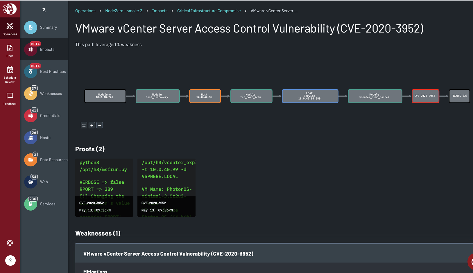 Vulnerability with Proof
