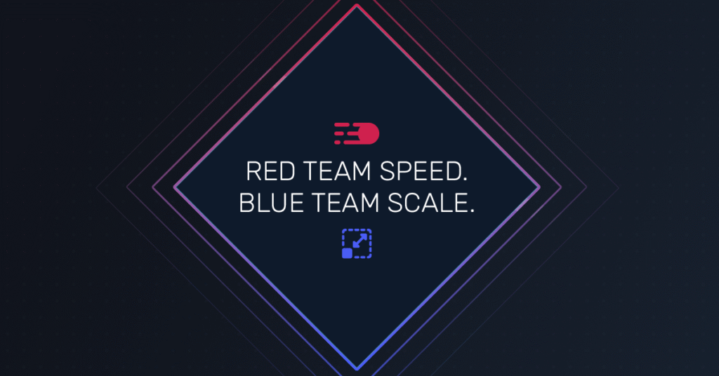 Red team speed. Blue team scale.
