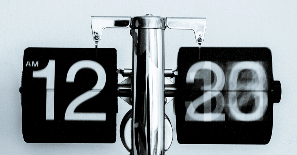 Quickly flipping clock