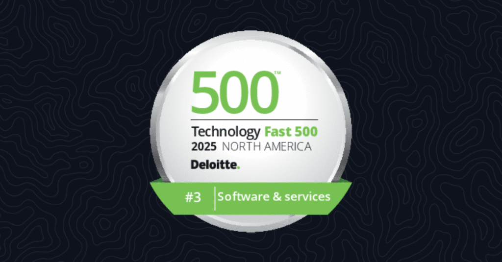 Horizon3.ai Deloitte Technology Fast 500 2025 announcement graphic highlighting 3rd place ranking