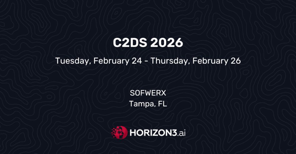 C2DS 2026 event banner for the Cyber Communications and Defense Summit in Tampa, Florida