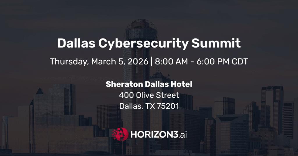 Dallas Cybersecurity Summit event banner for the 13th annual cybersecurity conference in Dallas, Texas
