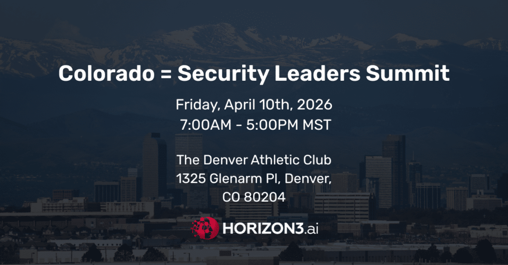Colorado Security Leaders Summit event banner for a one-day cybersecurity leadership conference in Denver
