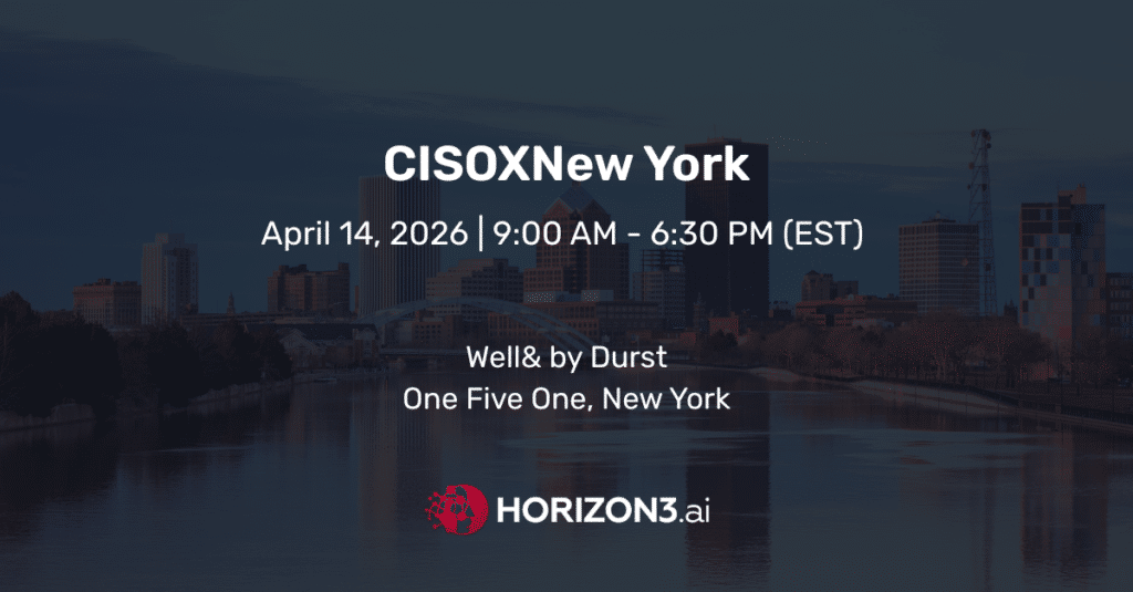 CISOX New York cybersecurity leadership event graphic sponsored by Horizon3.ai