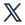 X (formerly Twitter) social media icon