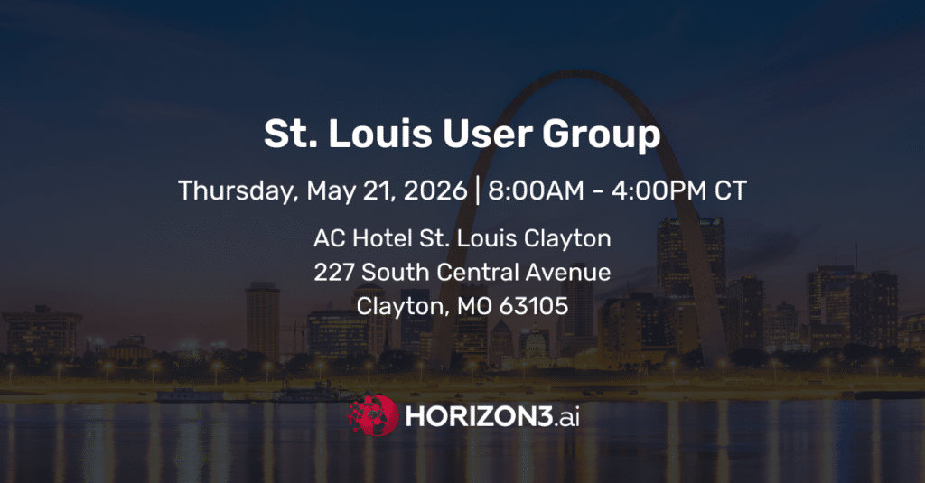 Horizon3.ai St. Louis User Group event with cybersecurity professionals attending sessions on NodeZero and offensive security strategies