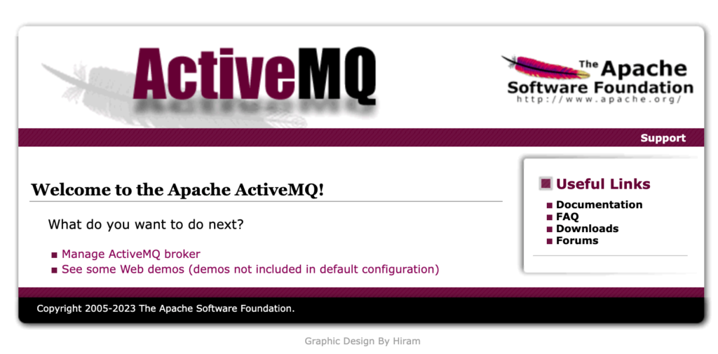 Diagram showing exploitation of ActiveMQ Jolokia API to trigger remote code execution via addNetworkConnector
