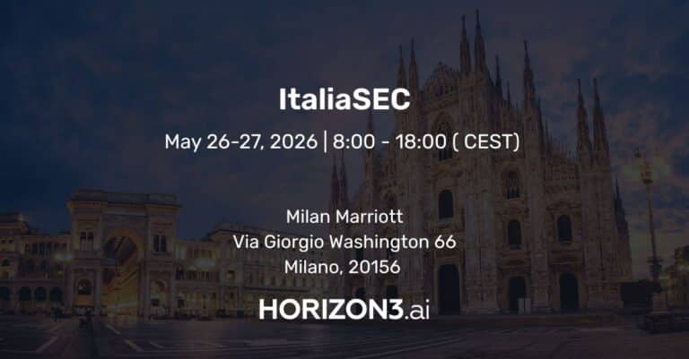 ItaliaSEC 2026 Cyber Security Summit Milan | Horizon3