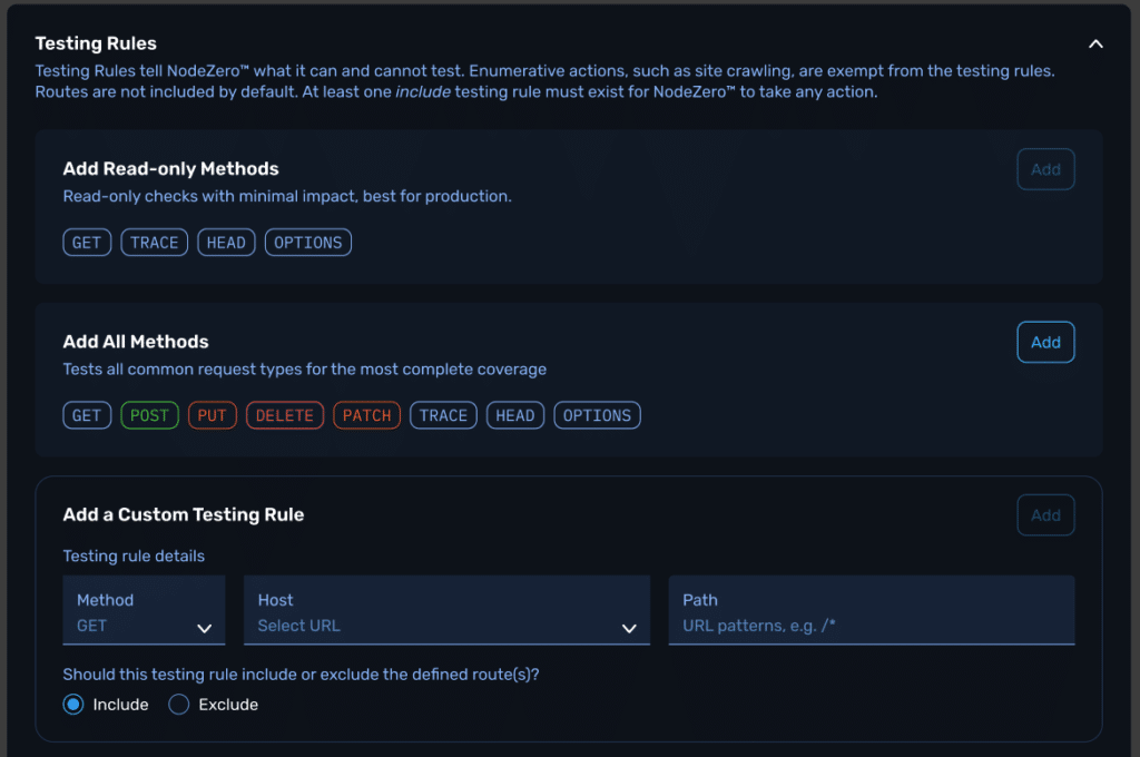Dashboard showing pentest findings.