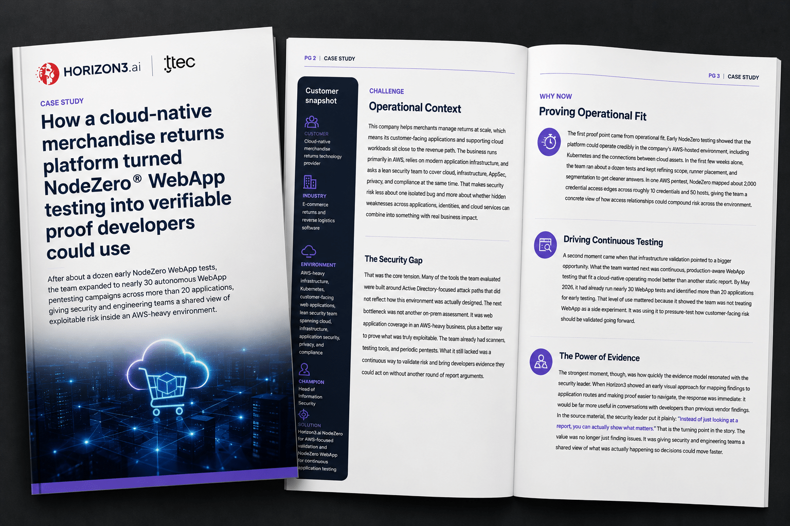 Customer story about using NodeZero WebApp to continuously validate exploitable web application risk in a cloud-native environment.