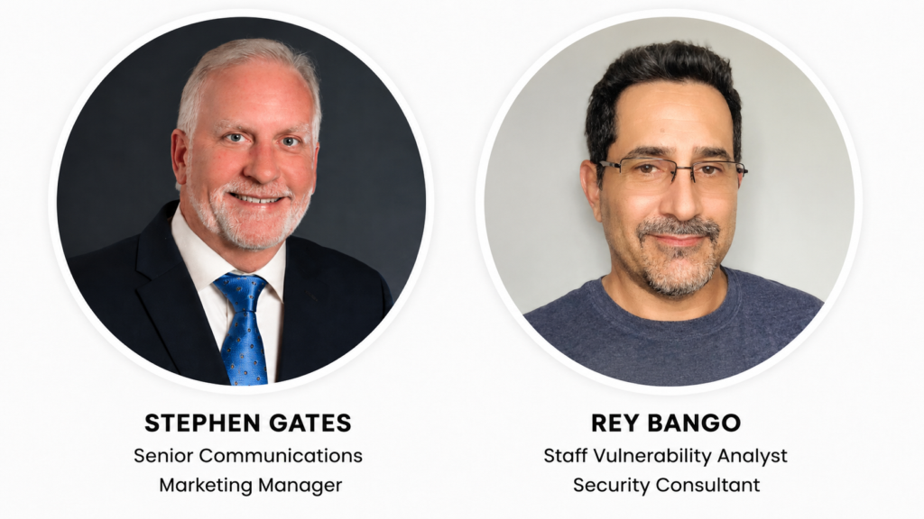 Stephen Gates and Rey Bango, webinar speakers from Horizon3