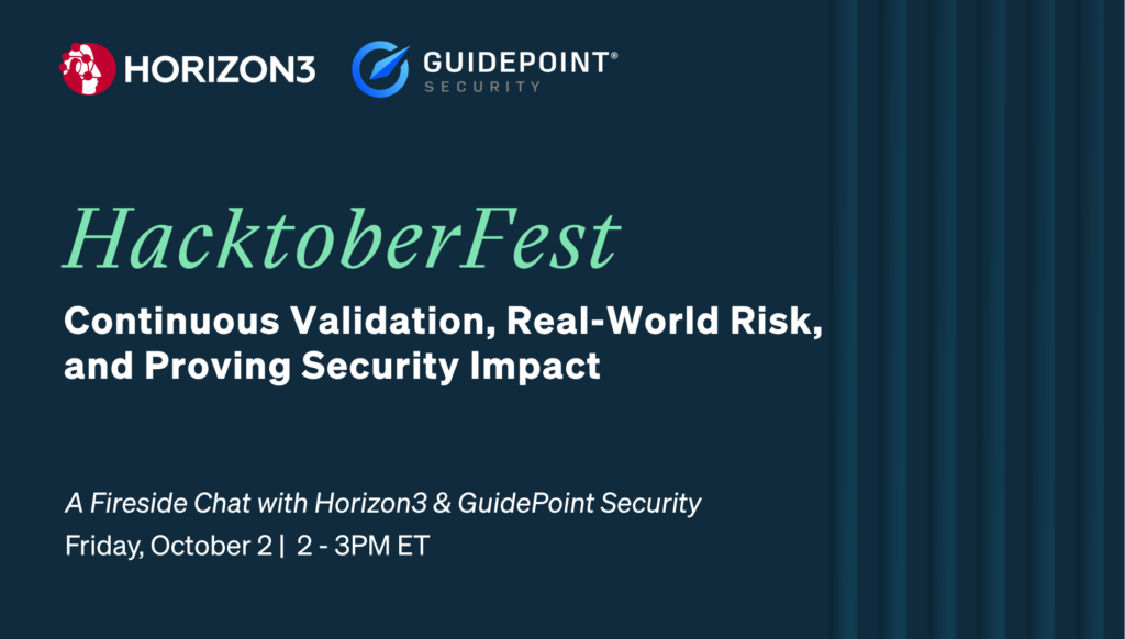 HacktoberFest fireside chat with Horizon3 and GuidePoint Security on continuous security validation